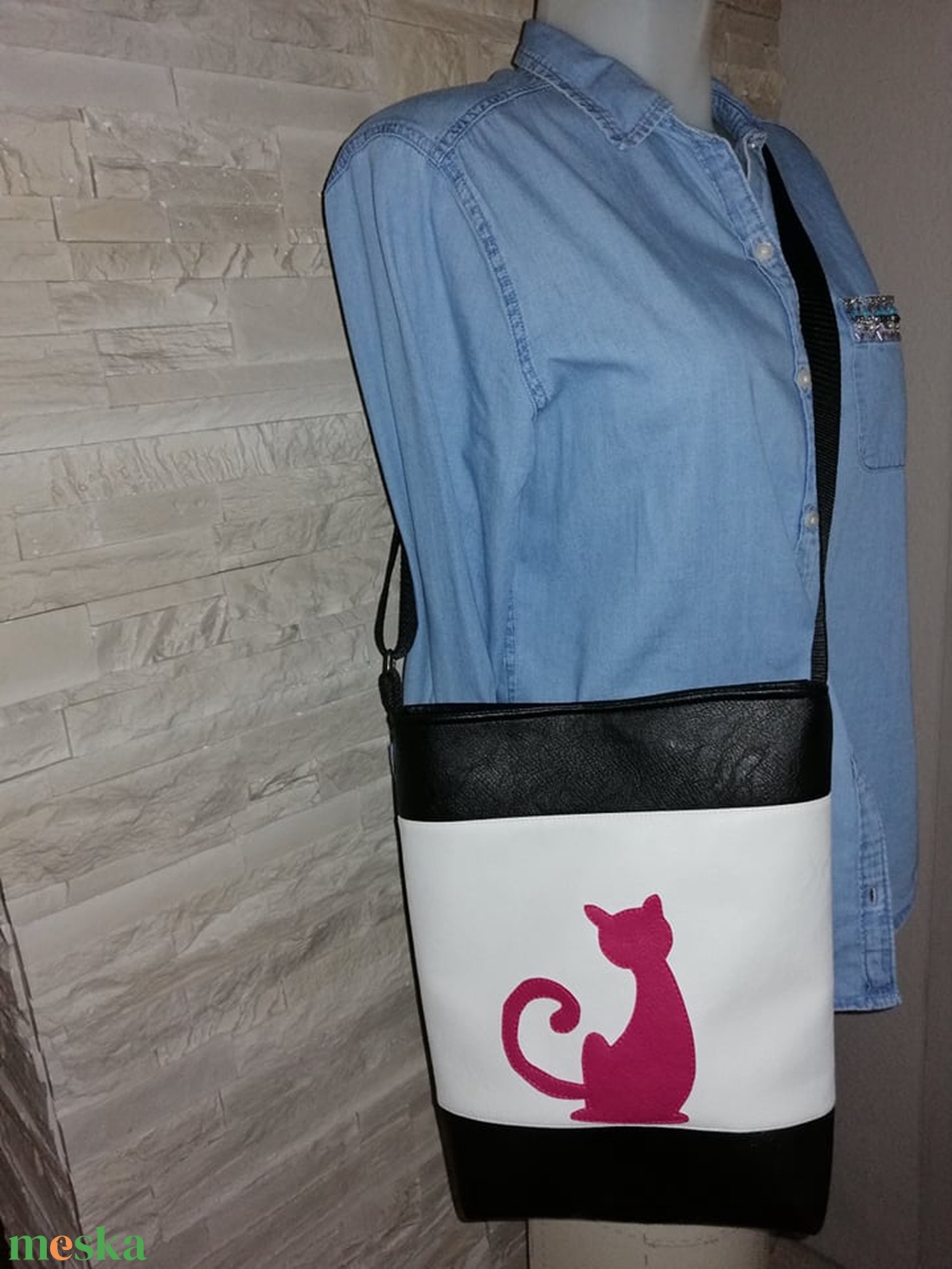 Cicás táska - táska & tok - kézitáska & válltáska - vállon átvethető táska - Meska.hu