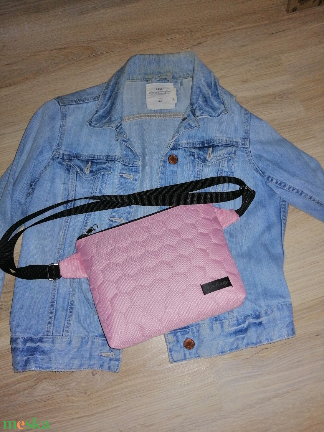 Rózsaszín ővtáska  - táska & tok - övtáska - Meska.hu