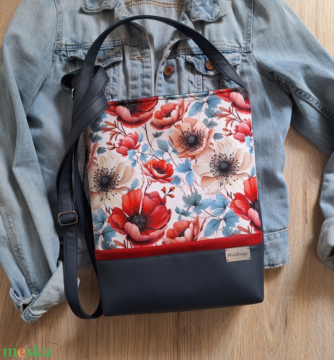 Virágos crossbody  - táska & tok - kézitáska & válltáska - válltáska - Meska.hu