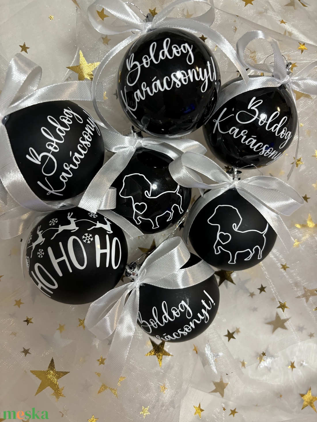 Egyedi karácsonyi gömb - karácsony - karácsonyi lakásdekoráció - ünnepi asztaldekoráció - Meska.hu