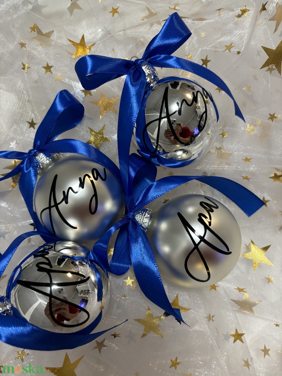 Egyedi karácsonyi gömb - karácsony - karácsonyi lakásdekoráció - ünnepi asztaldekoráció - Meska.hu