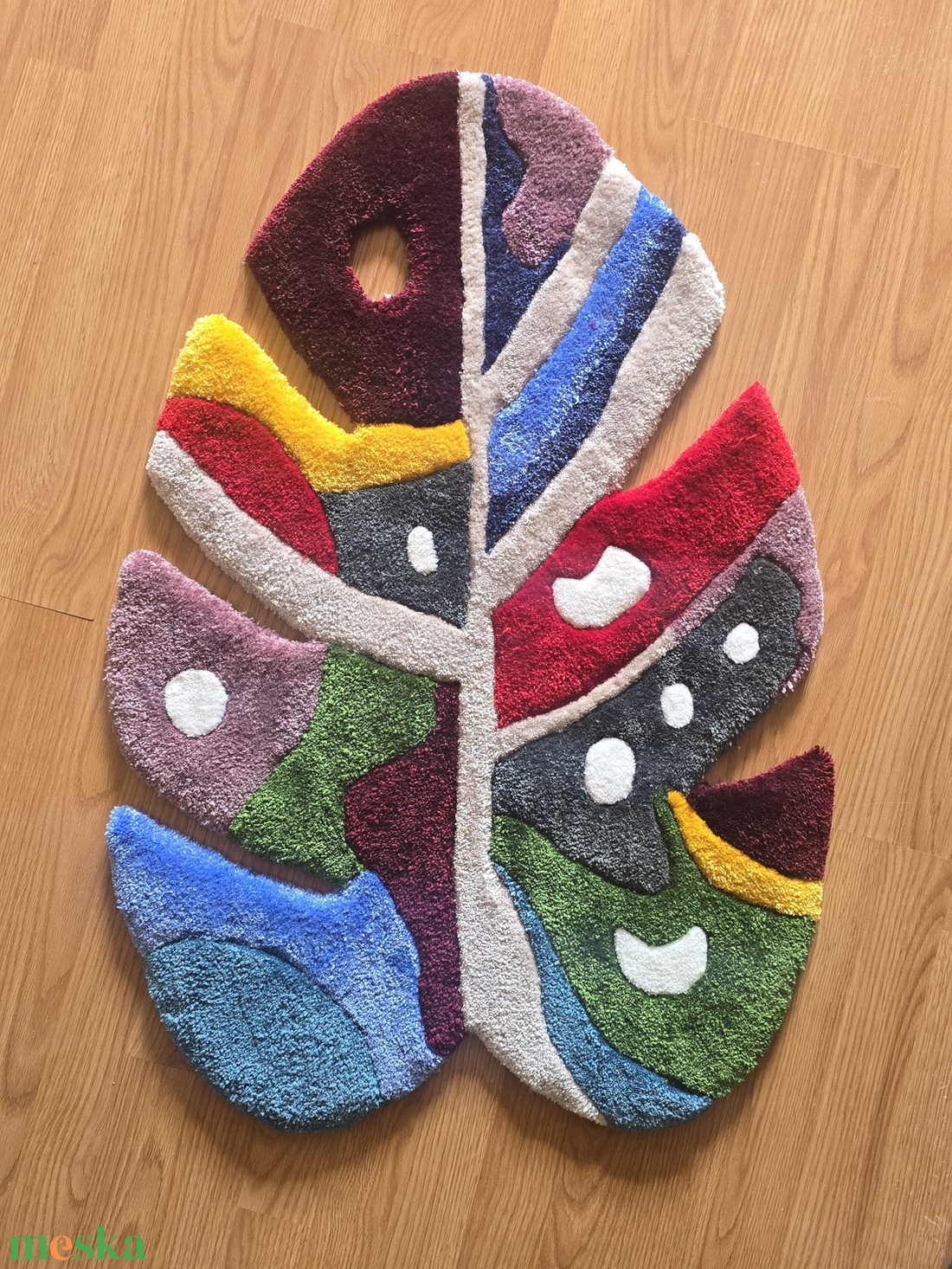 Egyedi kézzel tuftingolt szőnyeg - színes lakásdekor - otthon & életmód - lakástextil - szőnyeg - más típusú szőnyeg - Meska.hu