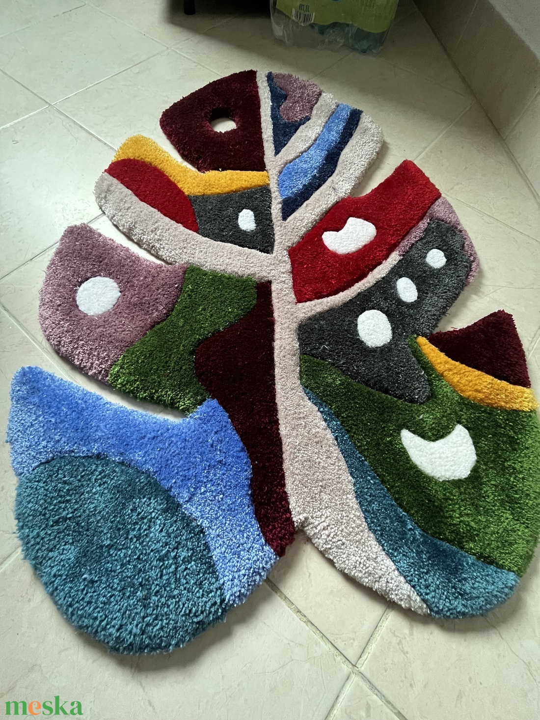 Egyedi kézzel tuftingolt szőnyeg - színes lakásdekor - otthon & életmód - lakástextil - szőnyeg - más típusú szőnyeg - Meska.hu