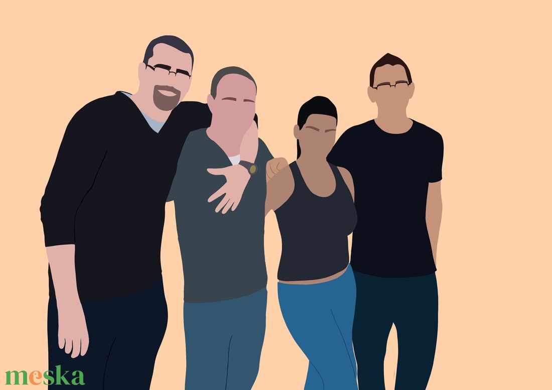 Arc nélküli portré / Faceless portré saját kép alapján - digitális kép - művészet - grafika & illusztráció - digitális - Meska.hu