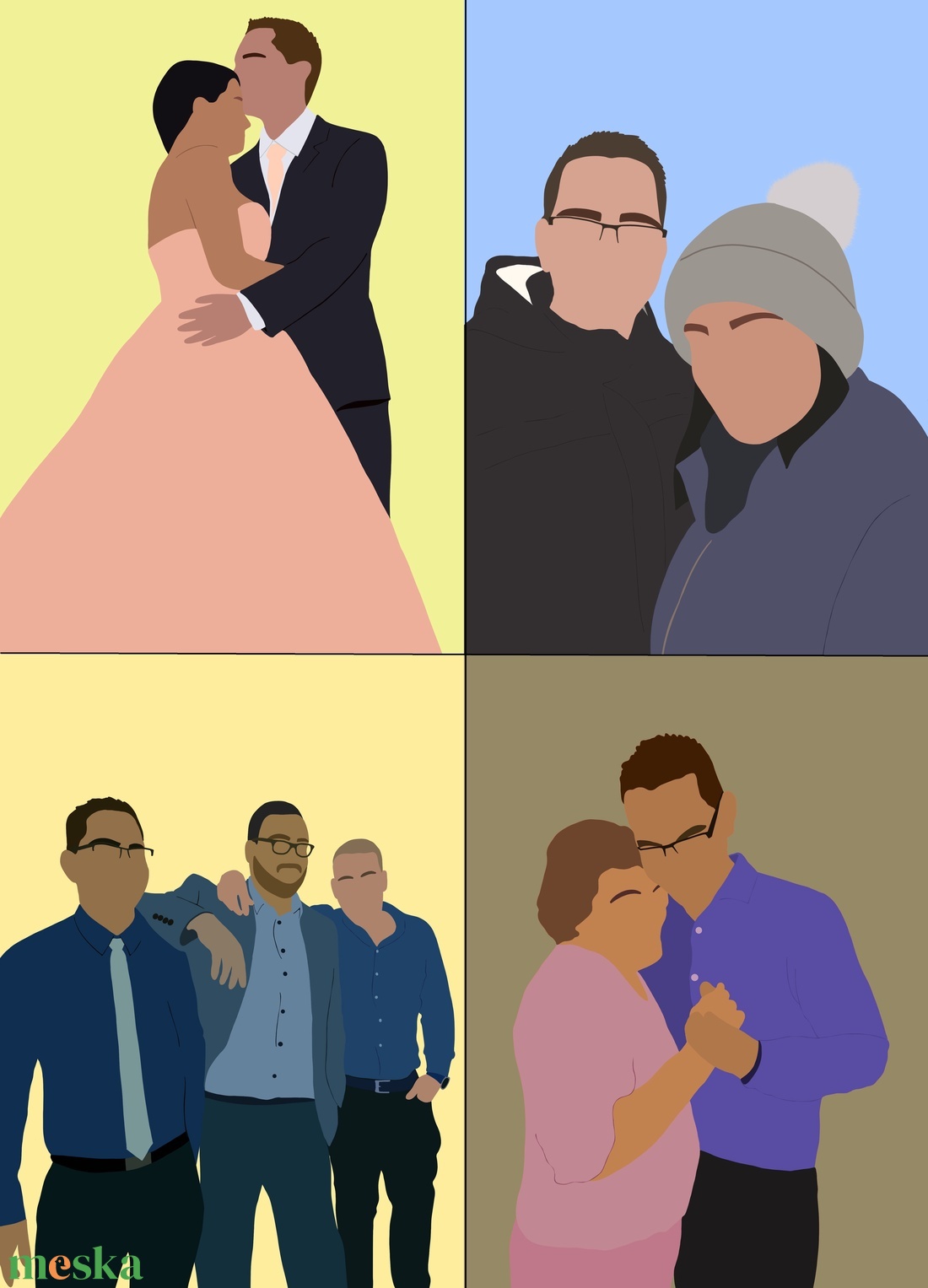 Arc nélküli portré / Faceless portré saját kép alapján - digitális kép - művészet - grafika & illusztráció - digitális - Meska.hu
