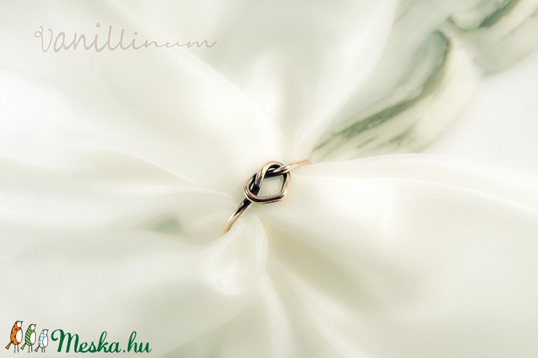 love knot - vörösréz gyűrű -  - Meska.hu