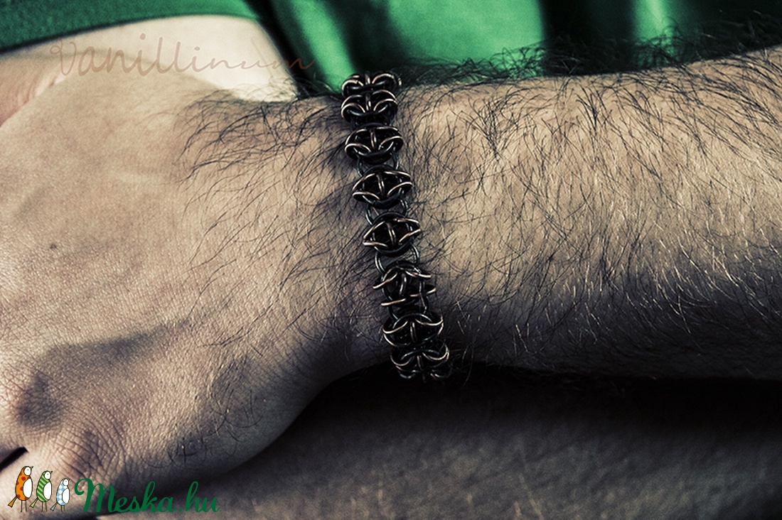 Kelta látomás - férfi, unisex chainmaille karkötő - ékszer - karkötő - lánc karkötő - Meska.hu Kelta látomás - férfi, unisex chainmaille karkötő - ékszer - karkötő - lánc karkötő - Meska.hu