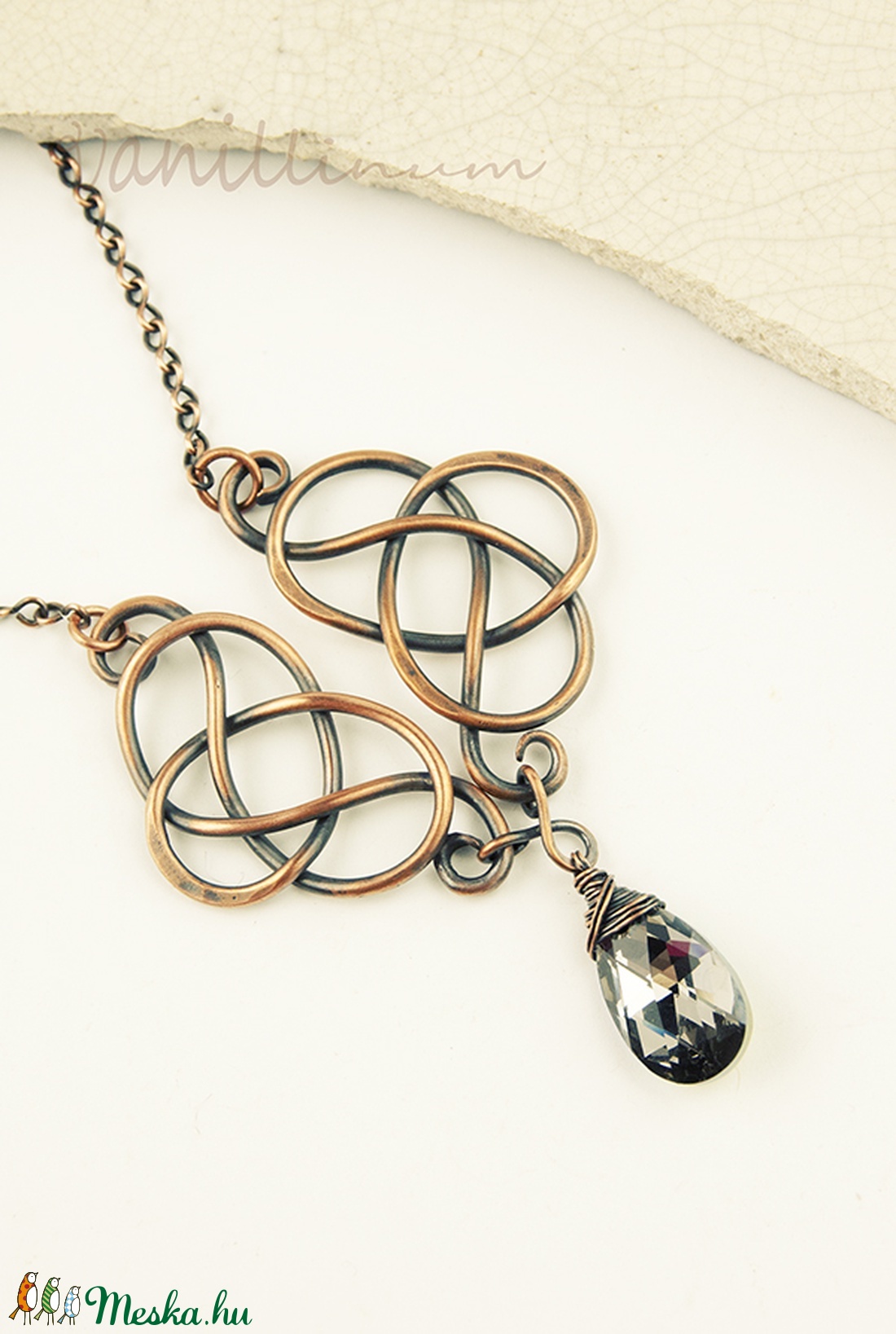 Valhalla - vörösréz nyaklánc swarovski kristállyal - ékszer - nyaklánc - medálos nyaklánc - Meska.hu Valhalla - vörösréz nyaklánc swarovski kristállyal - ékszer - nyaklánc - medálos nyaklánc - Meska.hu