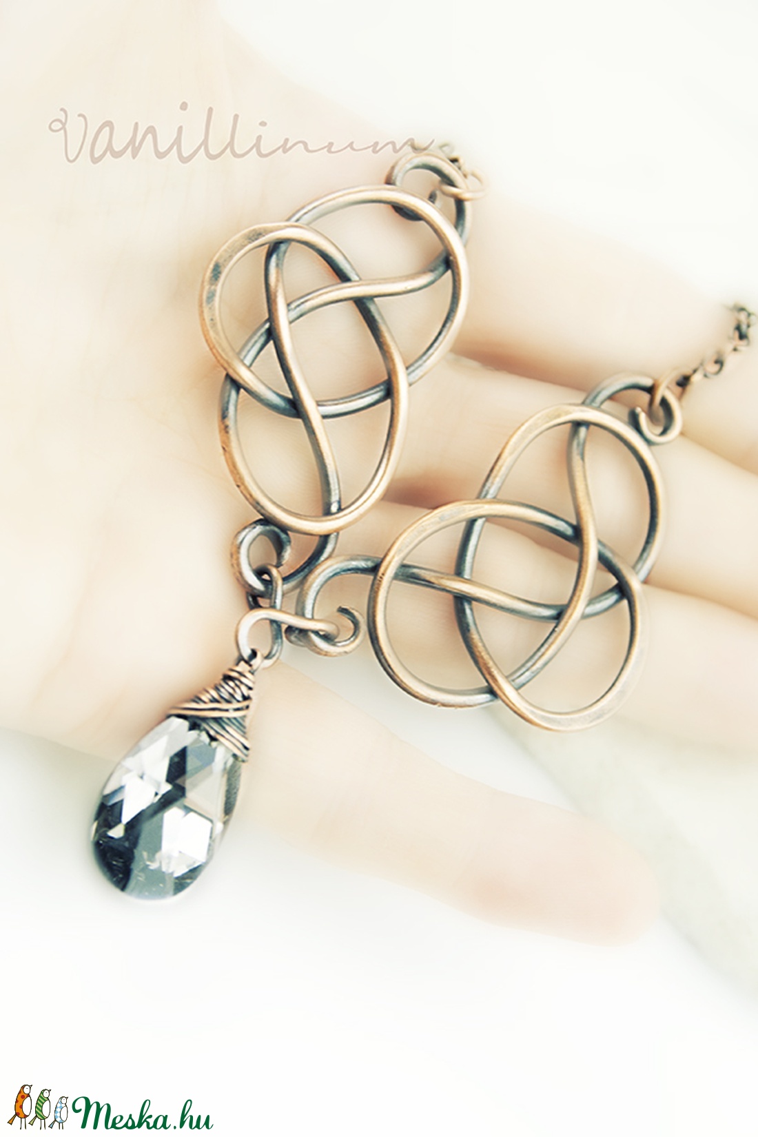 Valhalla - vörösréz nyaklánc swarovski kristállyal - ékszer - nyaklánc - medálos nyaklánc - Meska.hu Valhalla - vörösréz nyaklánc swarovski kristállyal - ékszer - nyaklánc - medálos nyaklánc - Meska.hu