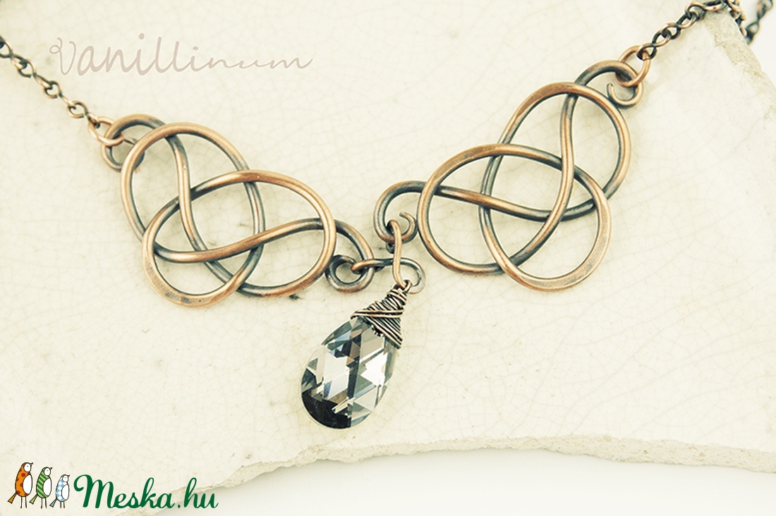 Valhalla - vörösréz nyaklánc swarovski kristállyal - ékszer - nyaklánc - medálos nyaklánc - Meska.hu Valhalla - vörösréz nyaklánc swarovski kristállyal - ékszer - nyaklánc - medálos nyaklánc - Meska.hu