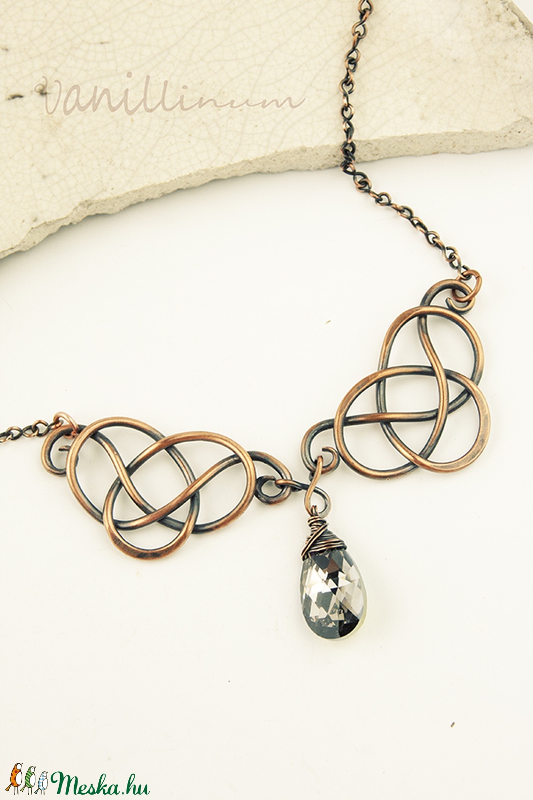Valhalla - vörösréz nyaklánc swarovski kristállyal - ékszer - nyaklánc - medálos nyaklánc - Meska.hu Valhalla - vörösréz nyaklánc swarovski kristállyal - ékszer - nyaklánc - medálos nyaklánc - Meska.hu
