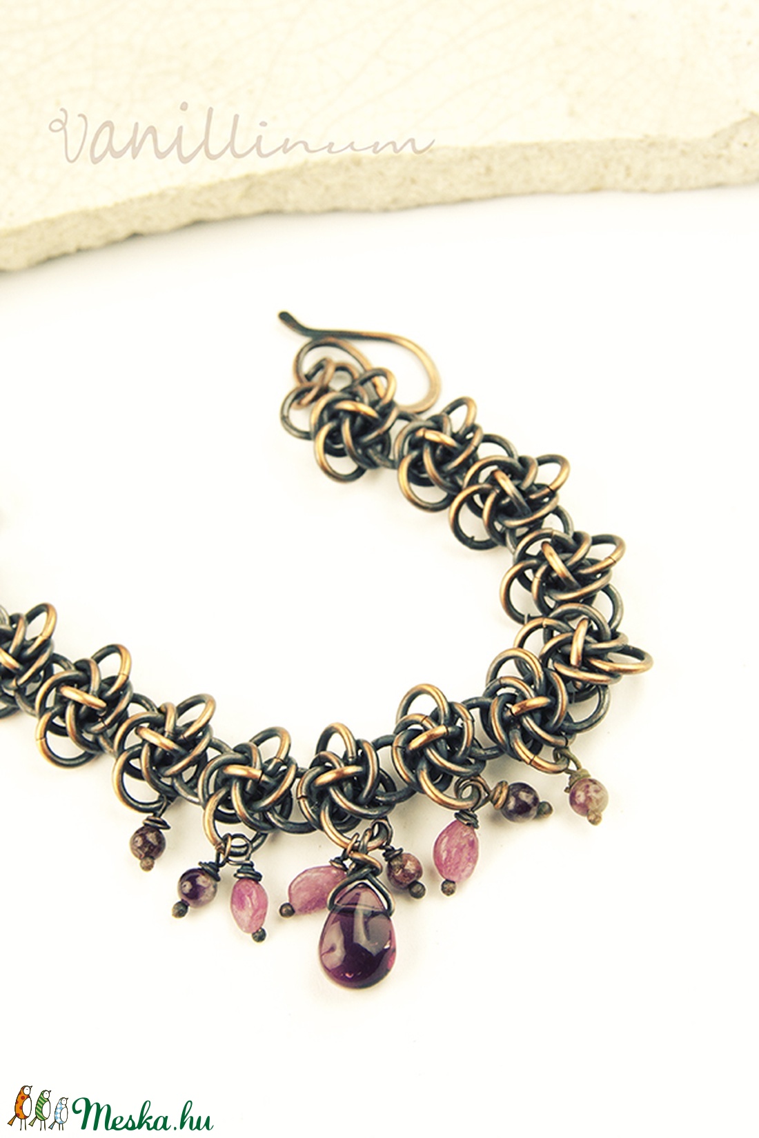 Persephone - chainmaille vörösréz karkötő - ékszer - karkötő - charm karkötő - Meska.hu Persephone - chainmaille vörösréz karkötő - ékszer - karkötő - charm karkötő - Meska.hu