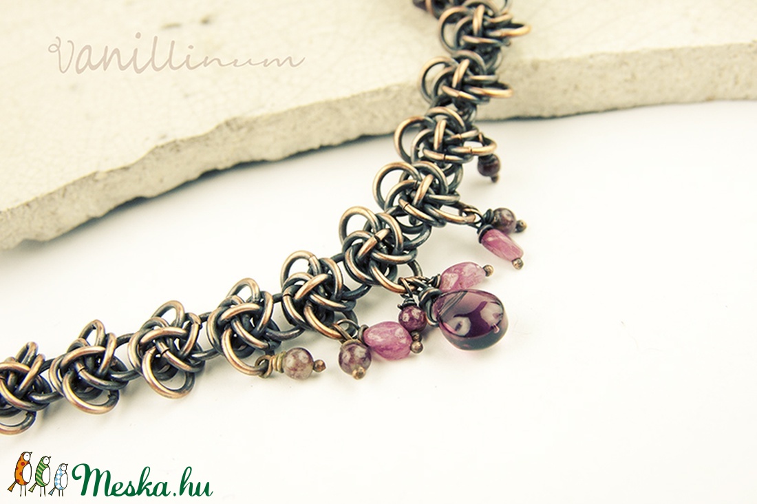 Persephone - chainmaille vörösréz karkötő - ékszer - karkötő - charm karkötő - Meska.hu Persephone - chainmaille vörösréz karkötő - ékszer - karkötő - charm karkötő - Meska.hu