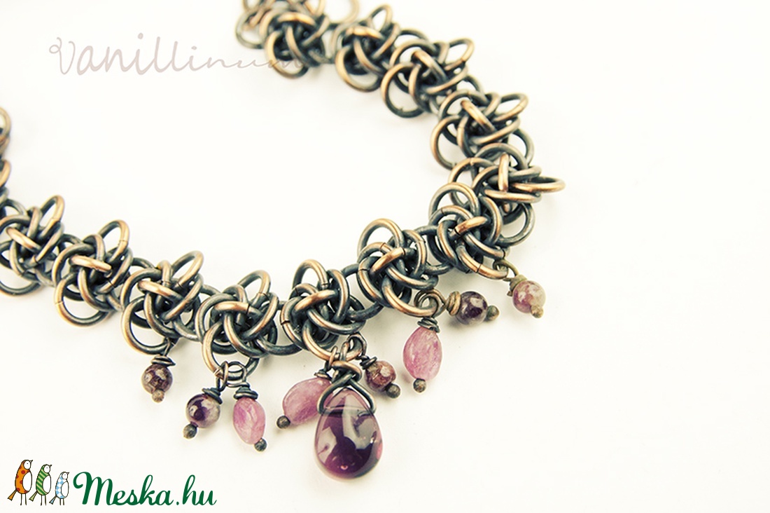Persephone - chainmaille vörösréz karkötő - ékszer - karkötő - charm karkötő - Meska.hu Persephone - chainmaille vörösréz karkötő - ékszer - karkötő - charm karkötő - Meska.hu