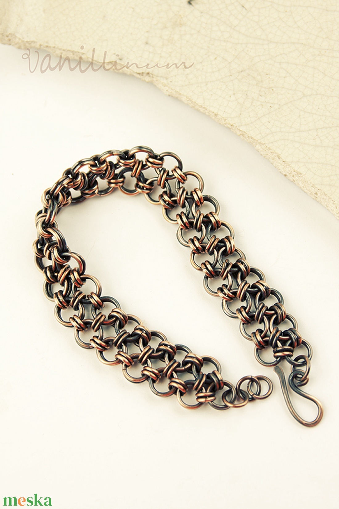 Galahad - chainmaille férfi -unisex vörösréz karkötő - ékszer - karkötő - lánc karkötő - Meska.hu Galahad - chainmaille férfi -unisex vörösréz karkötő - ékszer - karkötő - lánc karkötő - Meska.hu