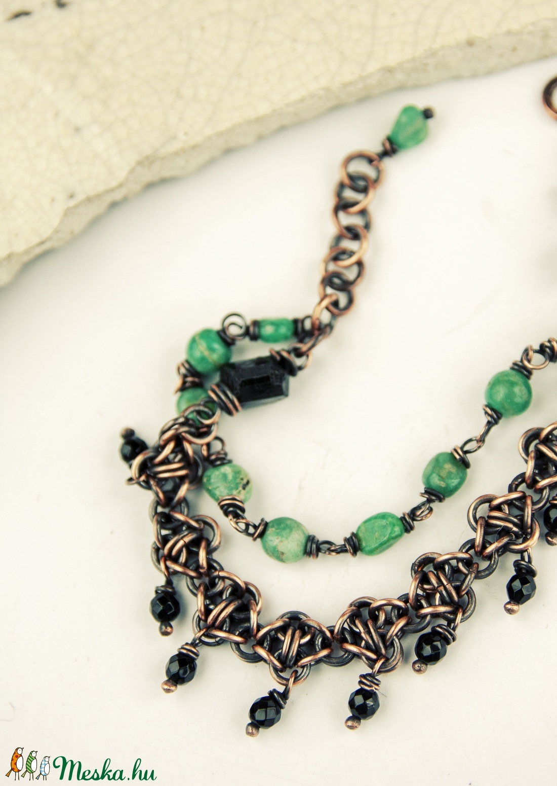 Amazónia - vörösréz chainmaille karkötő - ékszer - nyaklánc - párhuzamos nyaklánc - Meska.hu Amazónia - vörösréz chainmaille karkötő - ékszer - nyaklánc - párhuzamos nyaklánc - Meska.hu