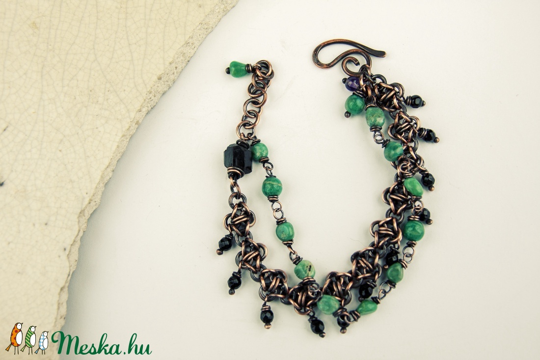 Amazónia - vörösréz chainmaille karkötő - ékszer - nyaklánc - párhuzamos nyaklánc - Meska.hu Amazónia - vörösréz chainmaille karkötő - ékszer - nyaklánc - párhuzamos nyaklánc - Meska.hu