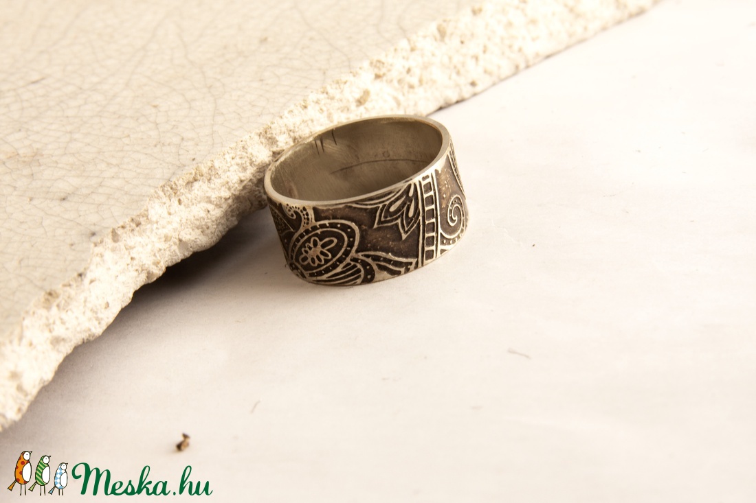 Henna - alpakka gyűrű - ékszer - gyűrű - kerek gyűrű - Meska.hu Henna - alpakka gyűrű - ékszer - gyűrű - kerek gyűrű - Meska.hu