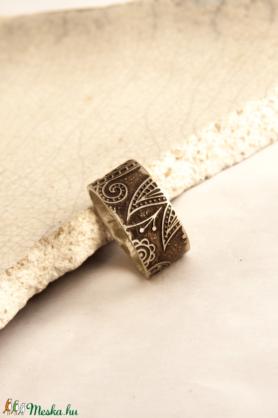 Henna - alpakka gyűrű - ékszer - gyűrű - kerek gyűrű - Meska.hu Henna - alpakka gyűrű - ékszer - gyűrű - kerek gyűrű - Meska.hu