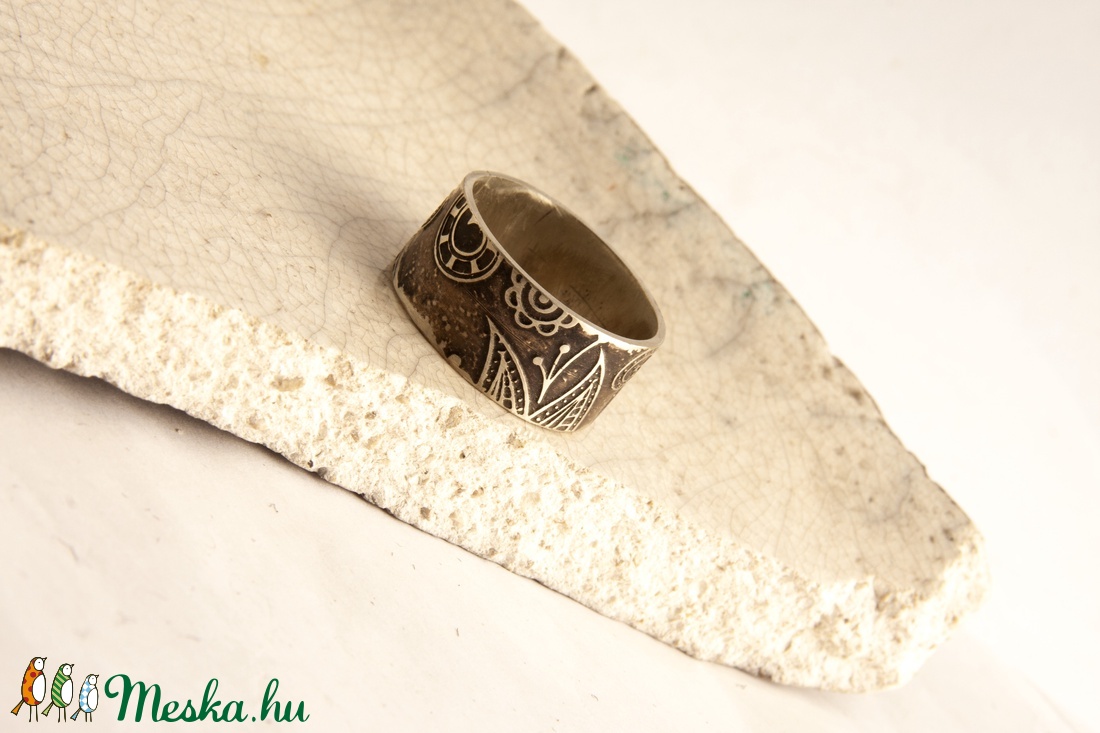 Henna - alpakka gyűrű - ékszer - gyűrű - kerek gyűrű - Meska.hu Henna - alpakka gyűrű - ékszer - gyűrű - kerek gyűrű - Meska.hu