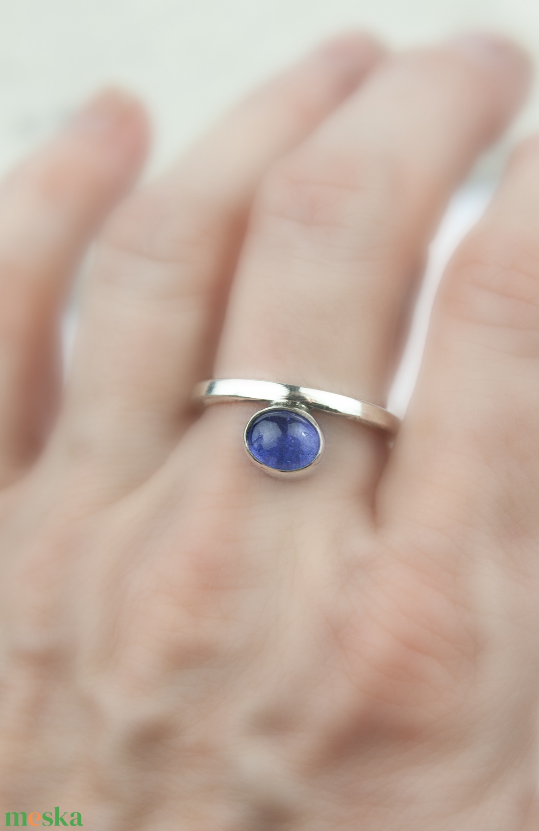 Hakuna matata - ezüst gyűrű tanzanittal - ékszer - gyűrű - vékony gyűrű - Meska.hu Hakuna matata - ezüst gyűrű tanzanittal - ékszer - gyűrű - vékony gyűrű - Meska.hu