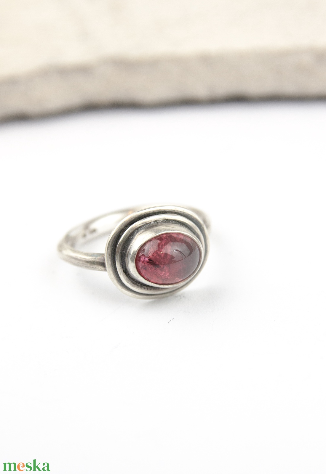 Terra rosa - ezüst gyűrű turmalinnal - ékszer - gyűrű - statement gyűrű - Meska.hu Terra rosa - ezüst gyűrű turmalinnal - ékszer - gyűrű - statement gyűrű - Meska.hu