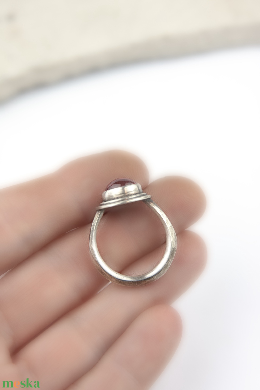 Terra rosa - ezüst gyűrű turmalinnal - ékszer - gyűrű - statement gyűrű - Meska.hu Terra rosa - ezüst gyűrű turmalinnal - ékszer - gyűrű - statement gyűrű - Meska.hu