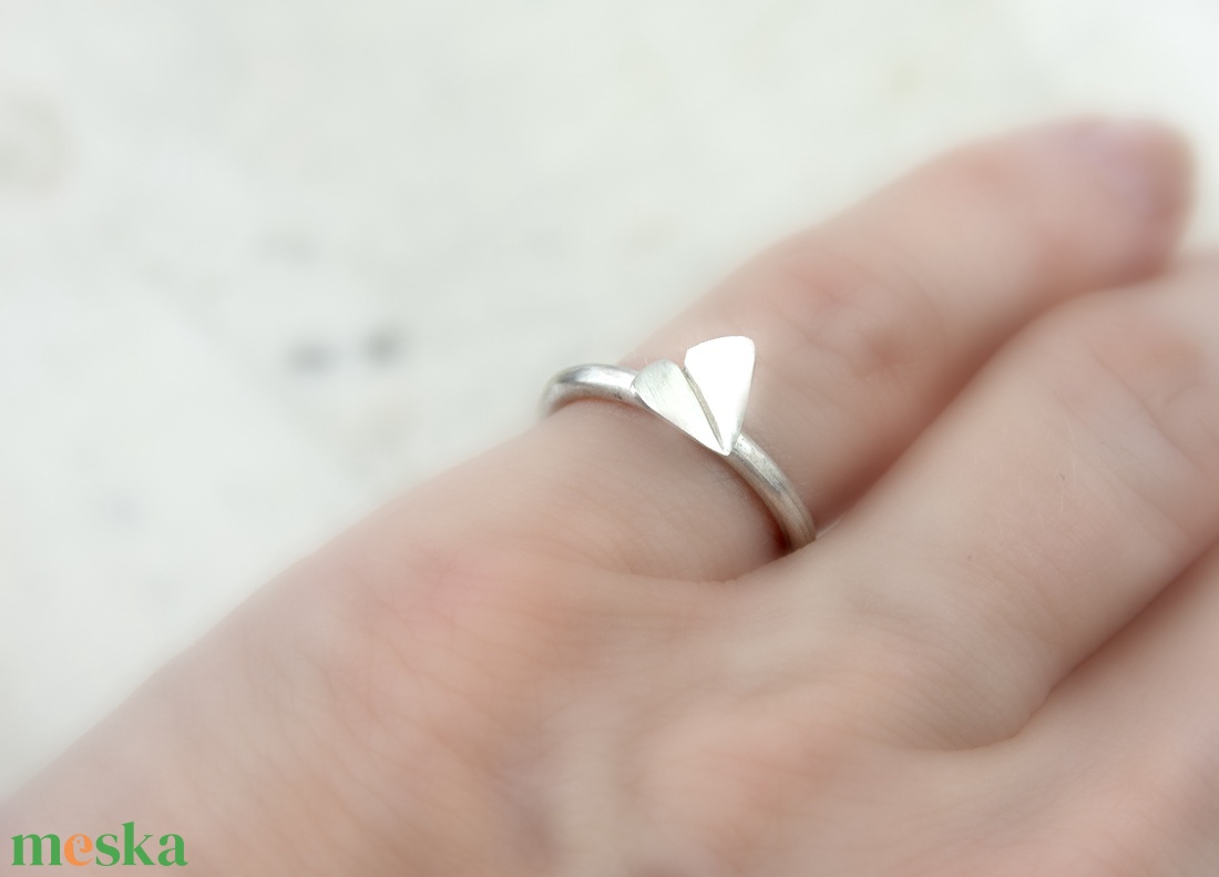 Moth - ezüst gyűrű - ékszer - gyűrű - vékony gyűrű - Meska.hu