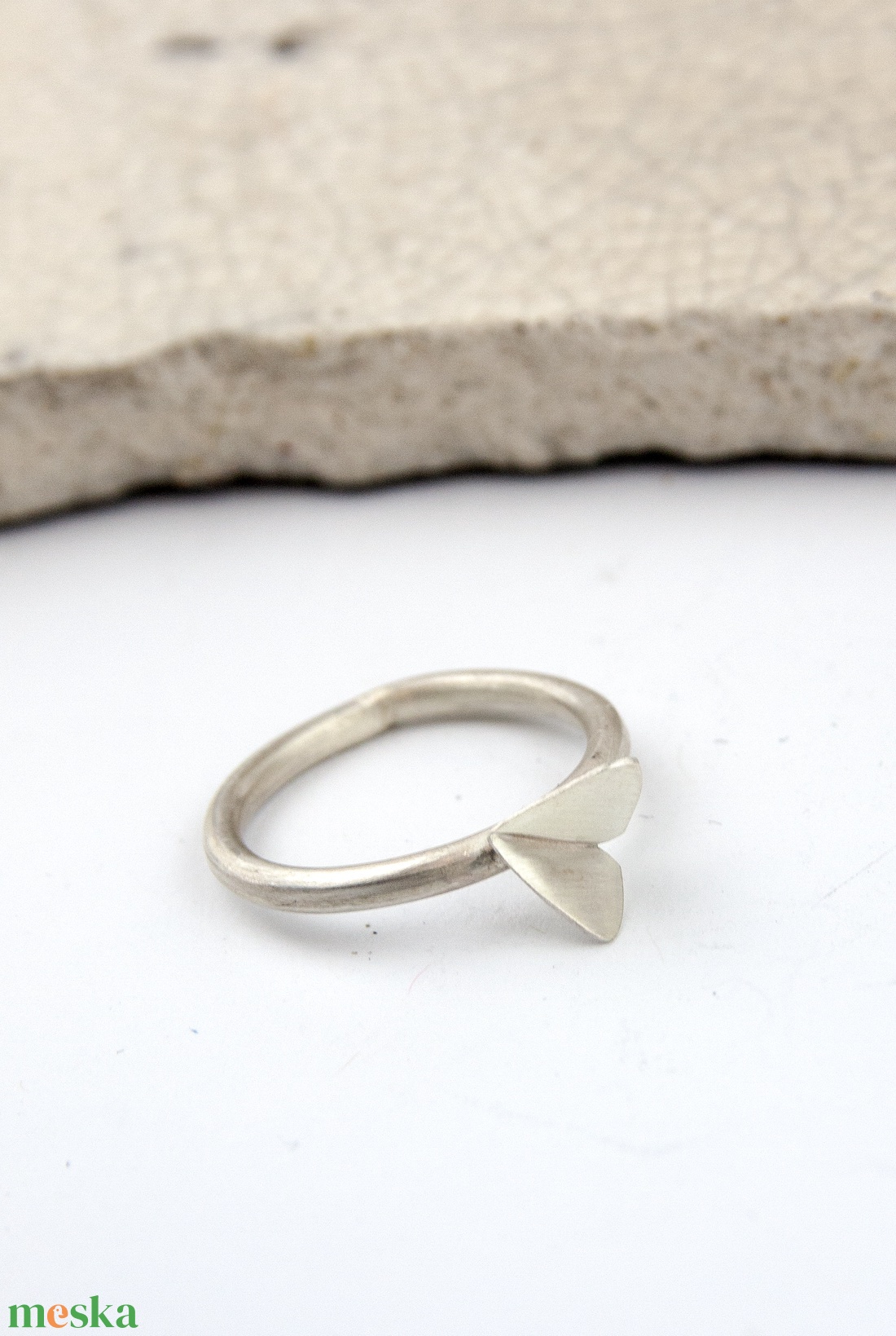 Moth - ezüst gyűrű - ékszer - gyűrű - vékony gyűrű - Meska.hu