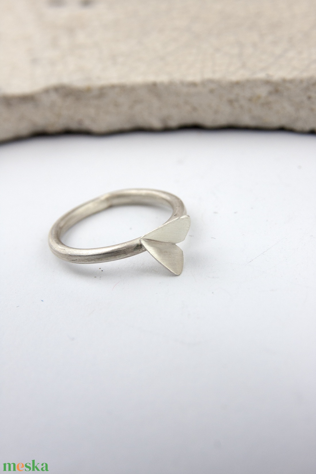 Moth - ezüst gyűrű - ékszer - gyűrű - vékony gyűrű - Meska.hu