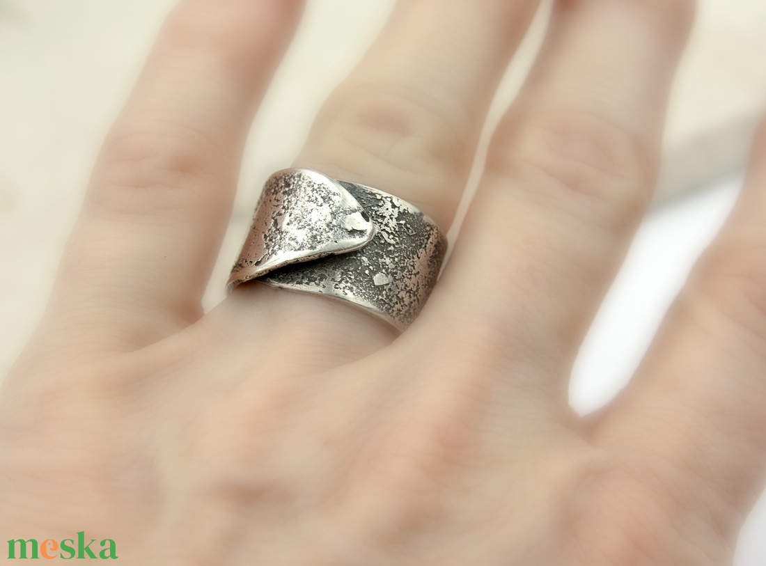 Rusty - ezüst gyűrű  - ékszer - gyűrű - statement gyűrű - Meska.hu
