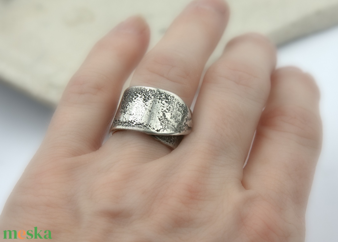 Rusty - ezüst gyűrű  - ékszer - gyűrű - statement gyűrű - Meska.hu