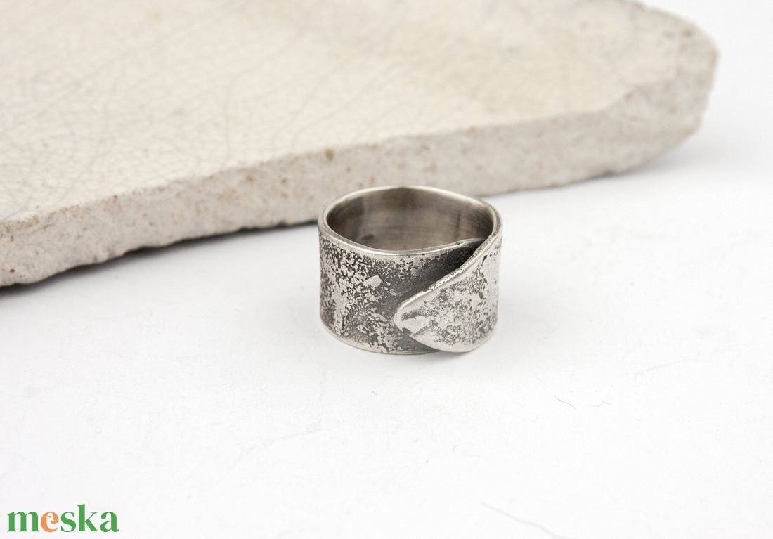 Rusty - ezüst gyűrű  - ékszer - gyűrű - statement gyűrű - Meska.hu