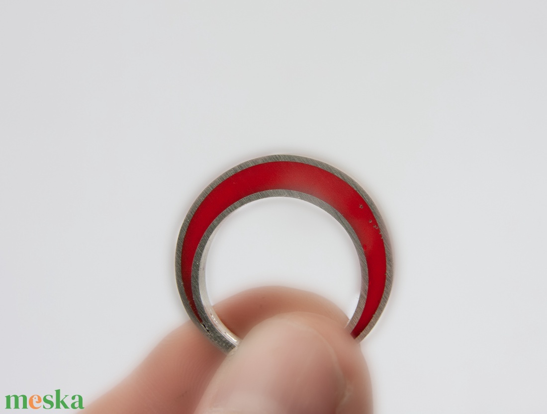 Vérvonal - ezüst gyűrű - ékszer - gyűrű - kerek gyűrű - Meska.hu