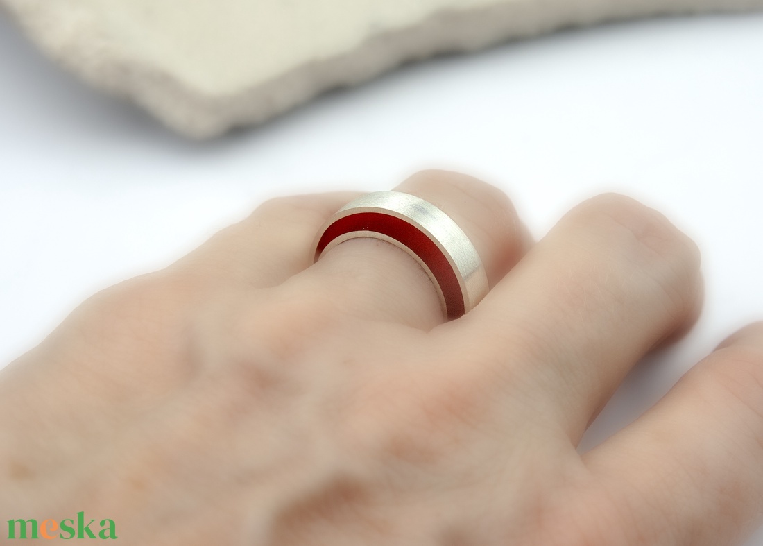 Vérvonal - ezüst gyűrű - ékszer - gyűrű - kerek gyűrű - Meska.hu