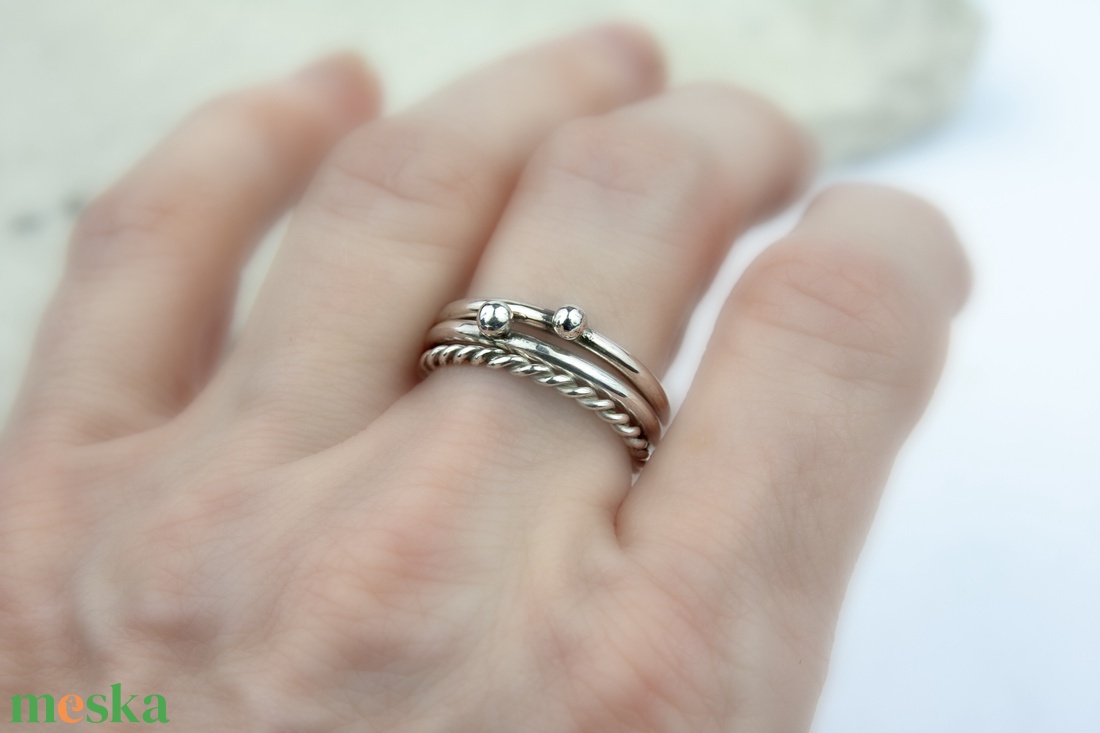 Konstelláció - ezüst gyűrű - ékszer - gyűrű - vékony gyűrű - Meska.hu