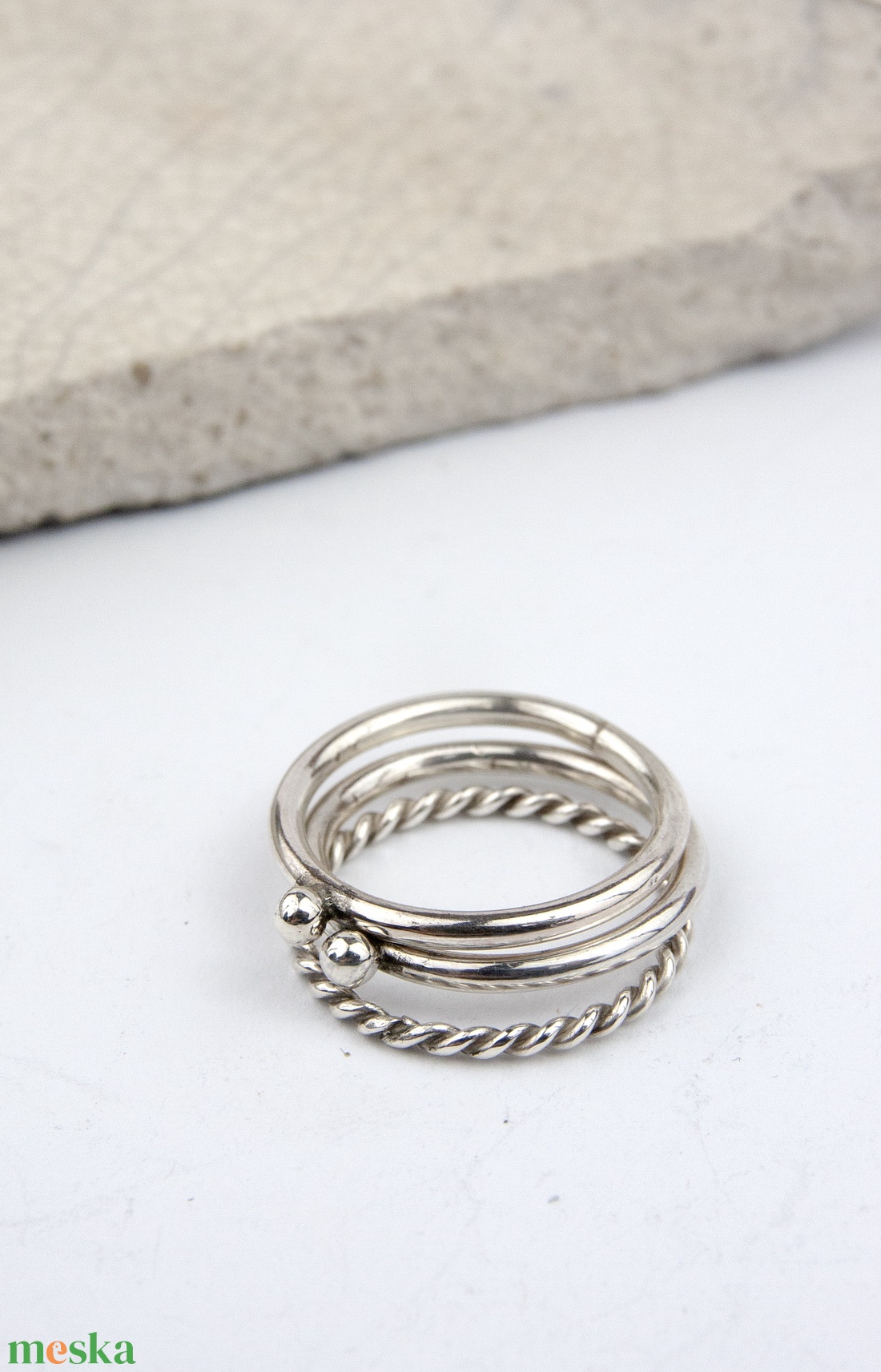 Konstelláció - ezüst gyűrű - ékszer - gyűrű - vékony gyűrű - Meska.hu