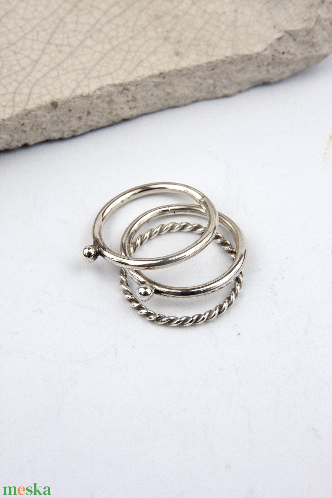 Konstelláció - ezüst gyűrű - ékszer - gyűrű - vékony gyűrű - Meska.hu