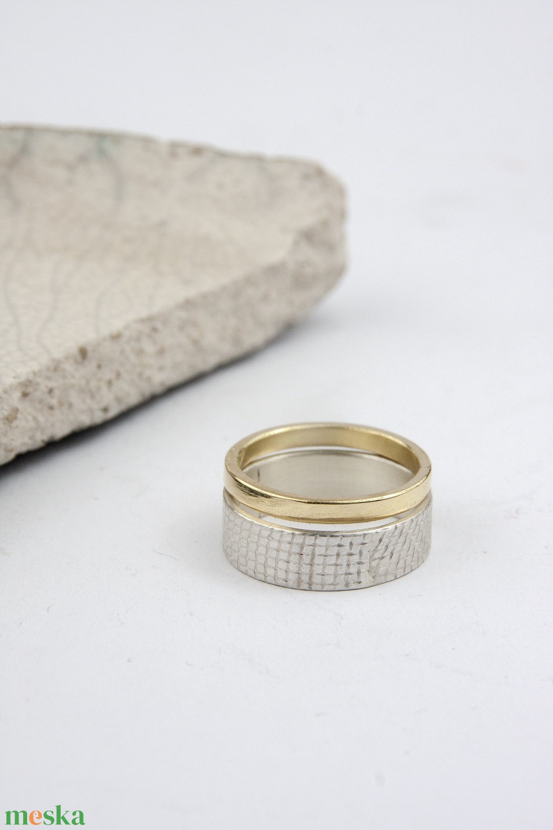 Szintézis - ezüst gyűrű - ékszer - gyűrű - kerek gyűrű - Meska.hu