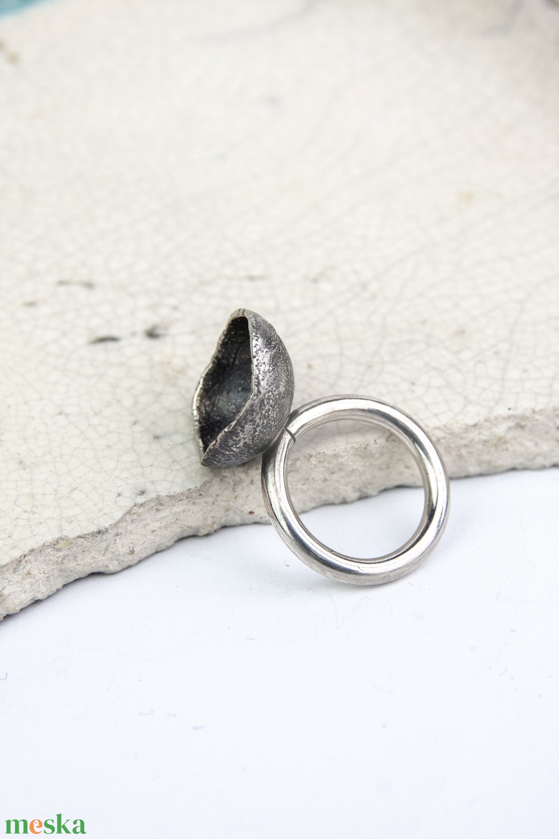 Void - ezüst gyűrű - ékszer - gyűrű - statement gyűrű - Meska.hu
