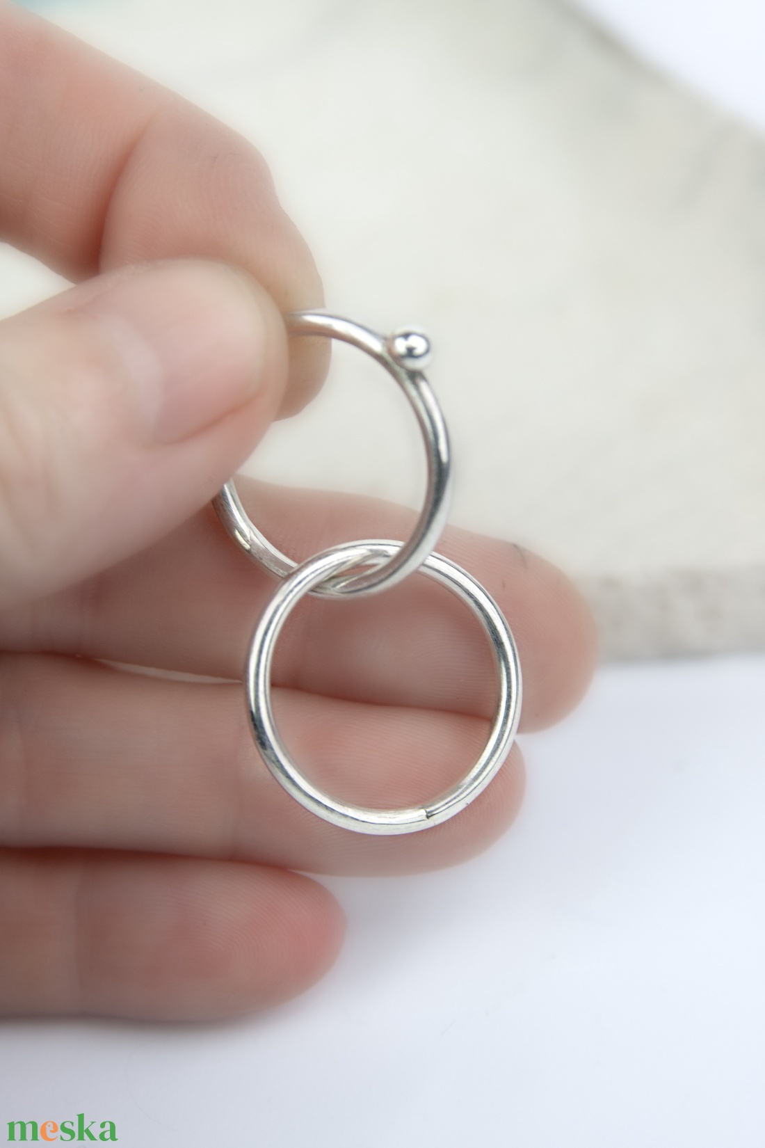 Orbit - ezüst gyűrű - ékszer - gyűrű - fonódó gyűrű - Meska.hu