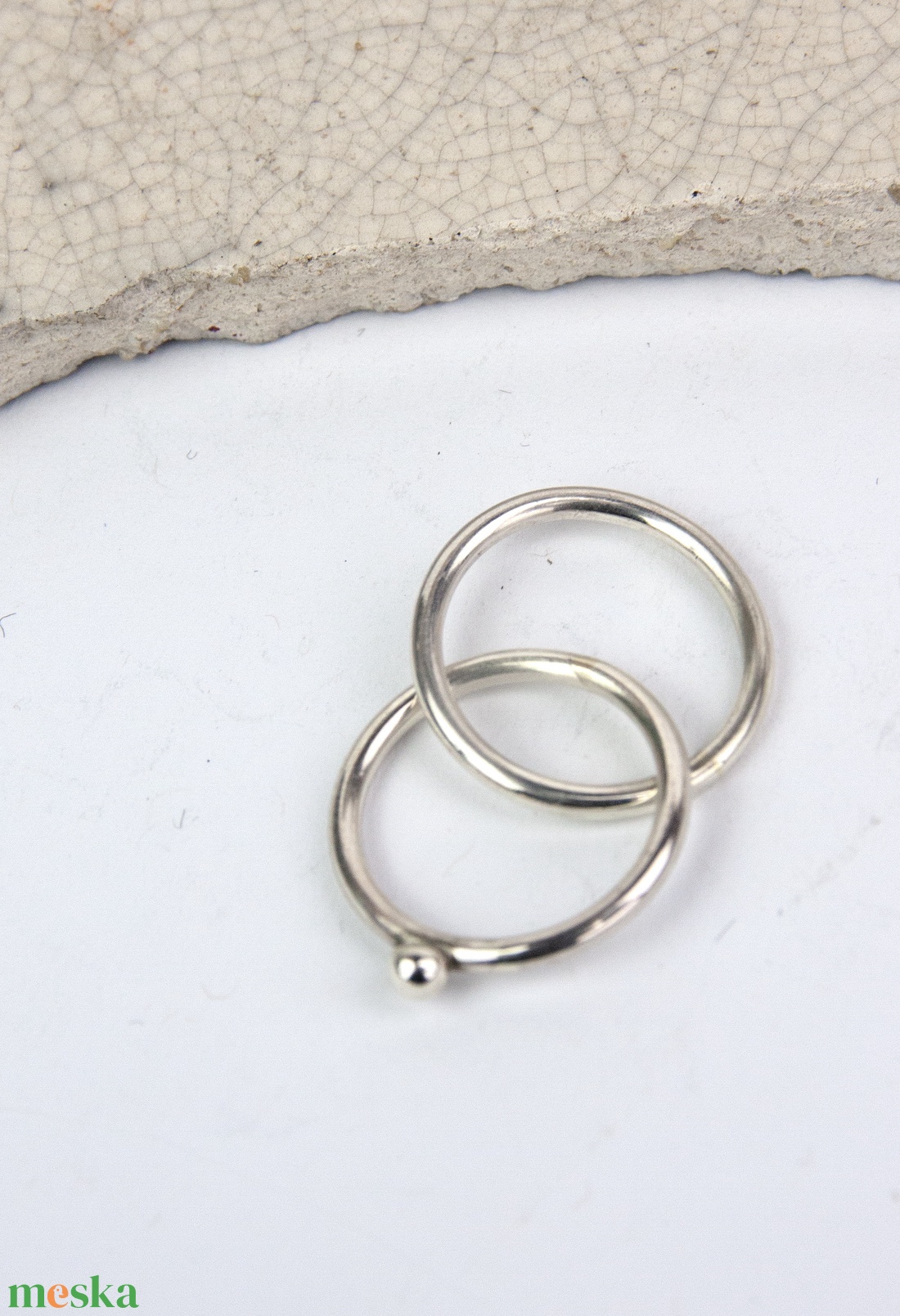 Orbit - ezüst gyűrű - ékszer - gyűrű - fonódó gyűrű - Meska.hu