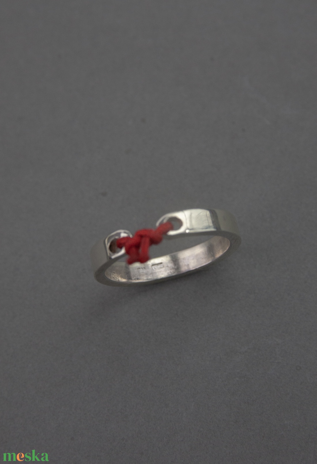 Kötés  - ezüst gyűrű - ékszer - gyűrű - statement gyűrű - Meska.hu