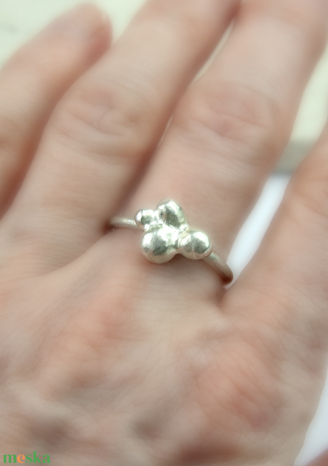 Bárányfelhő - ezüst gyűrű - ékszer - gyűrű - vékony gyűrű - Meska.hu