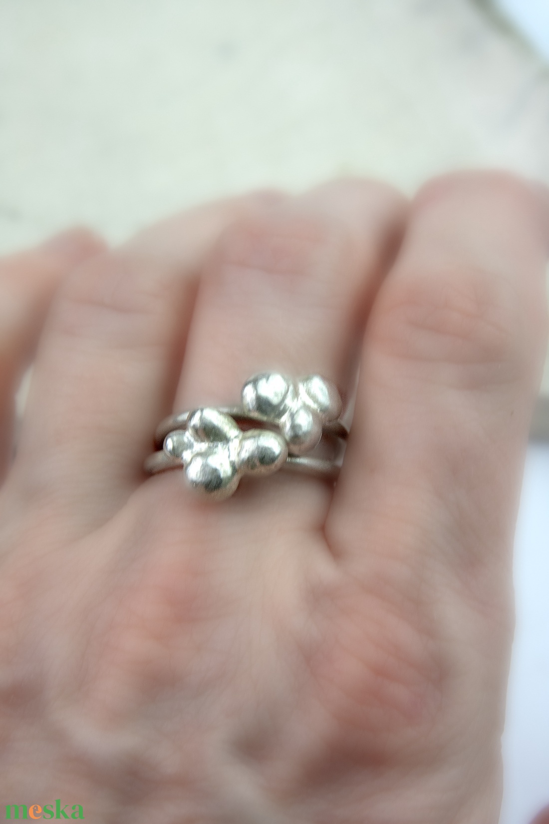 Bárányfelhő - ezüst gyűrű - ékszer - gyűrű - vékony gyűrű - Meska.hu