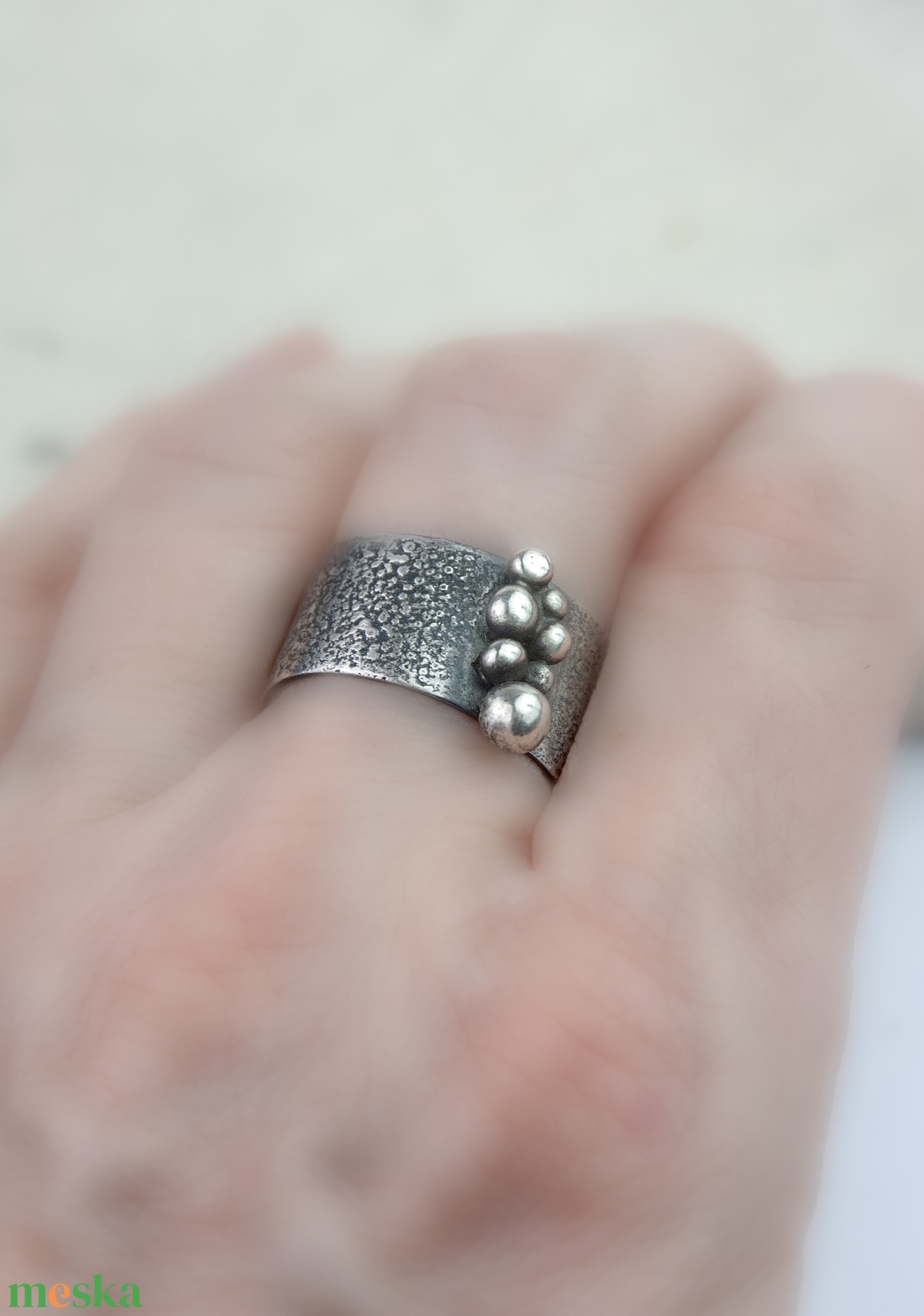 Lélekmagok - ezüst gyűrű - ékszer - gyűrű - statement gyűrű - Meska.hu