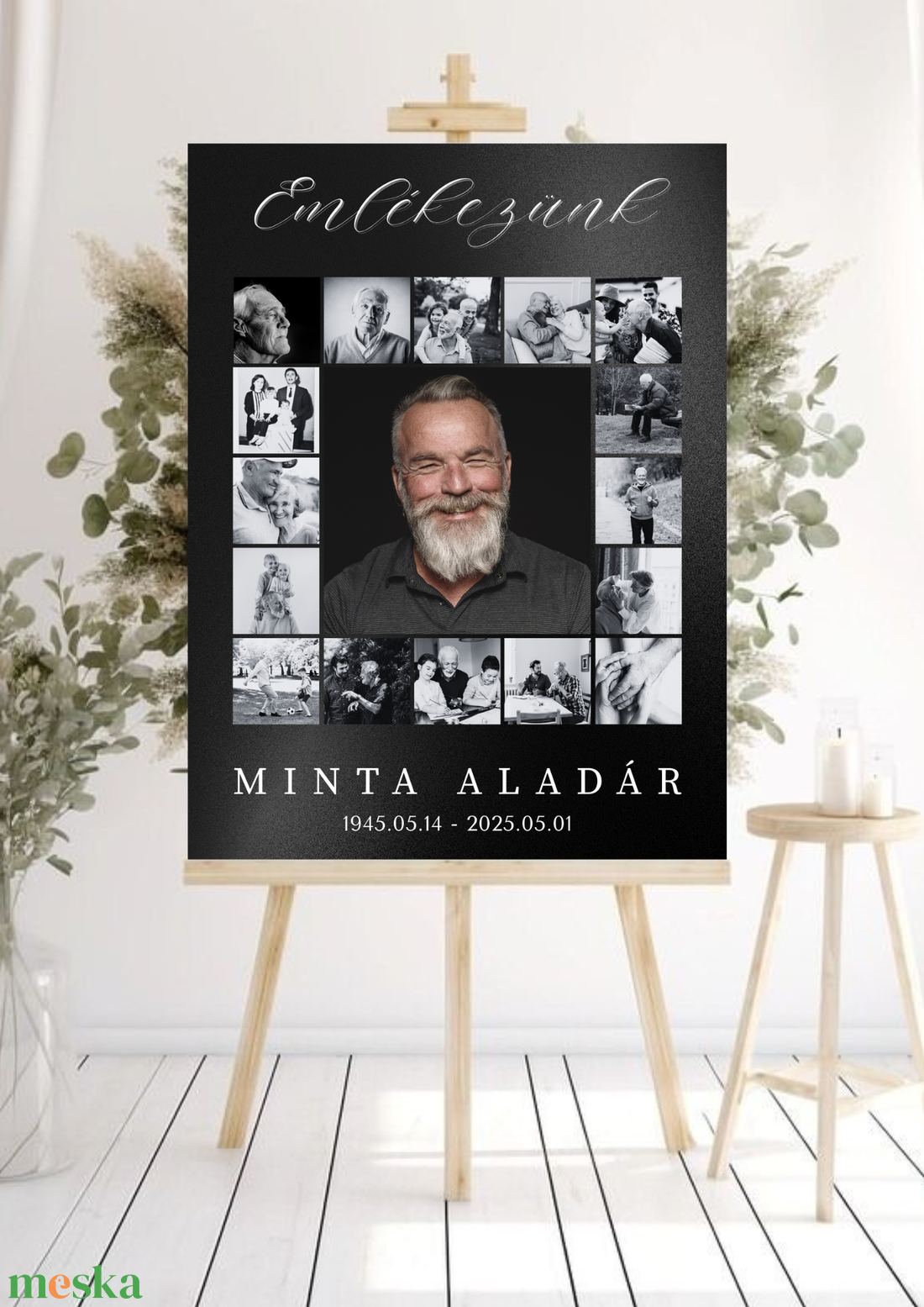 Emléktábla temetésre, emlék fotokollázs - otthon & életmód - vallás - temetkezési tárgy - Meska.hu Emléktábla temetésre, emlék fotokollázs - otthon & életmód - vallás - temetkezési tárgy - Meska.hu