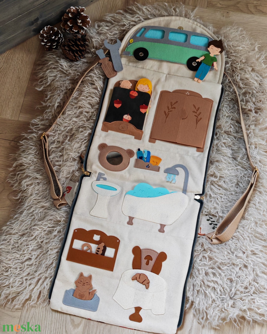 Hurci Ház - Foxie - játék & sport - baba & babaház - játékbaba, babakellék - Meska.hu