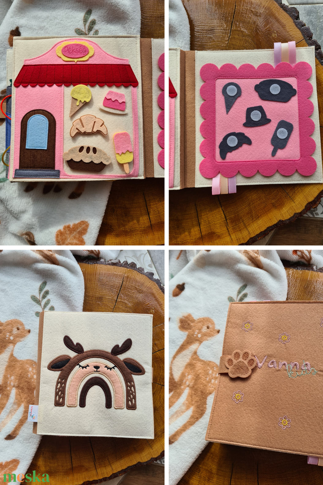 Prémium csendes könyv � Szarvas - baba - mama - baba játékok - textilkönyv & babakönyv - Meska.hu