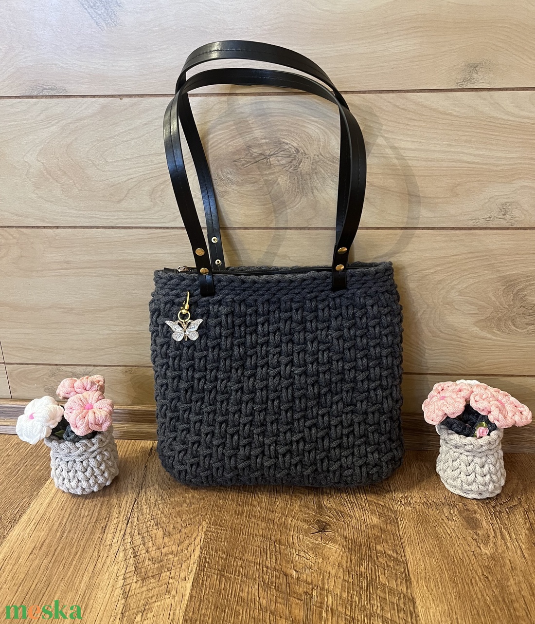 Horgolt Vállt�ska - táska & tok - kézitáska & válltáska - válltáska - Meska.hu